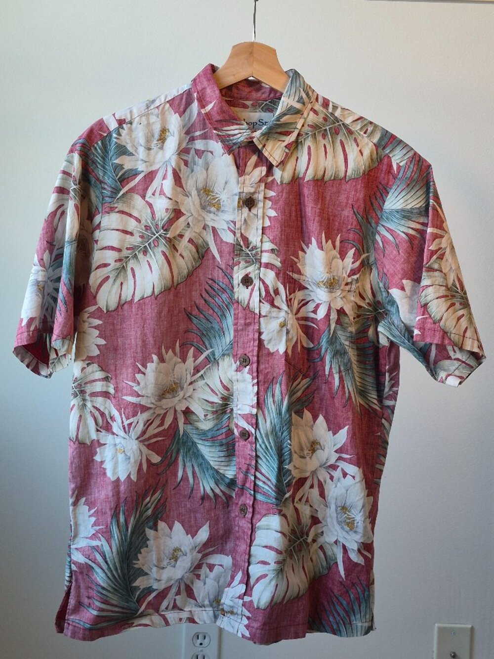 Bishop St. Apparel Hawaiian Shirt Men's M Made in Hawaii 100% Cotton Aloha
